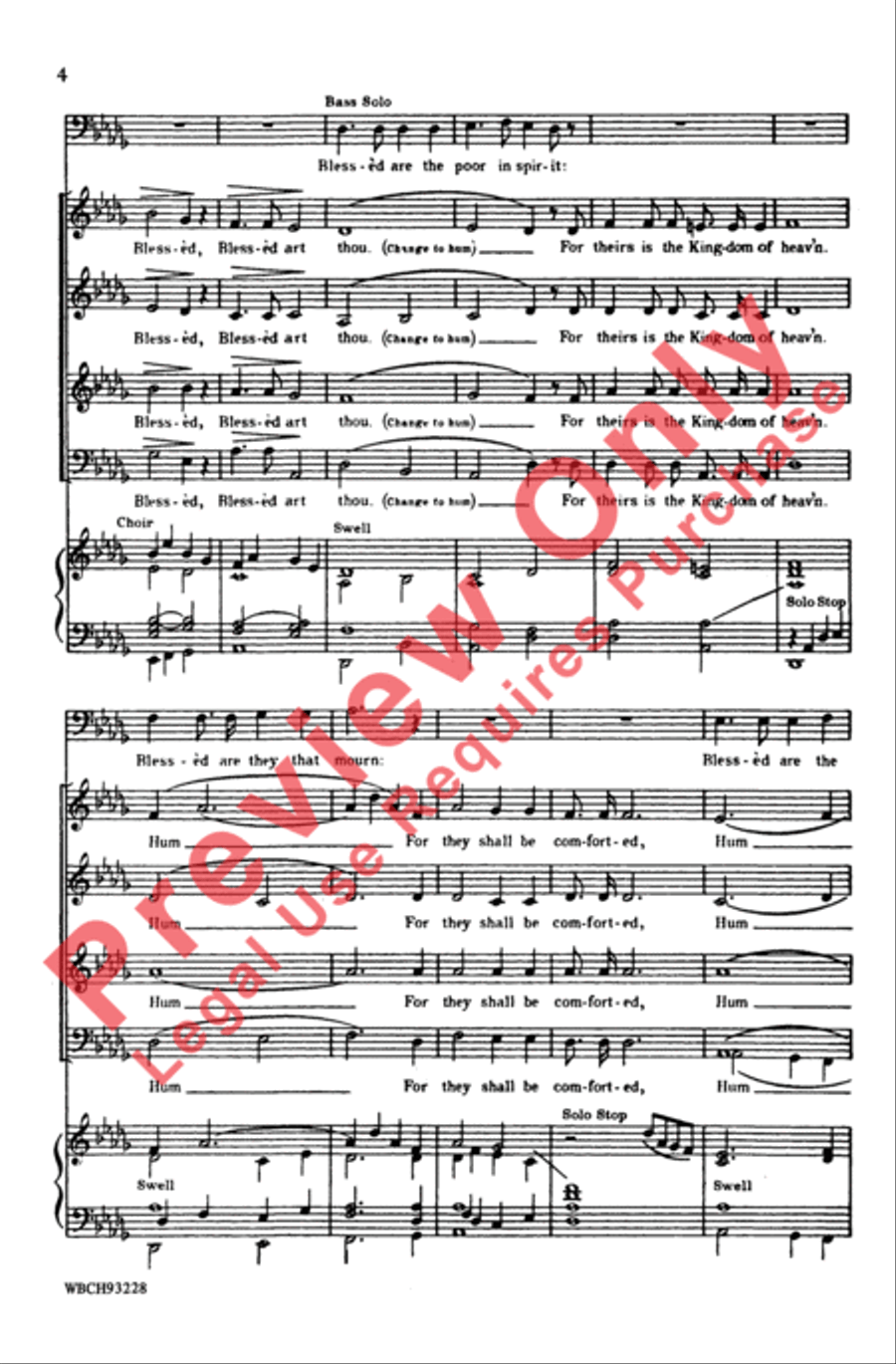 Beatitudes Beatitudes 4-Part scores gallery preview page 3