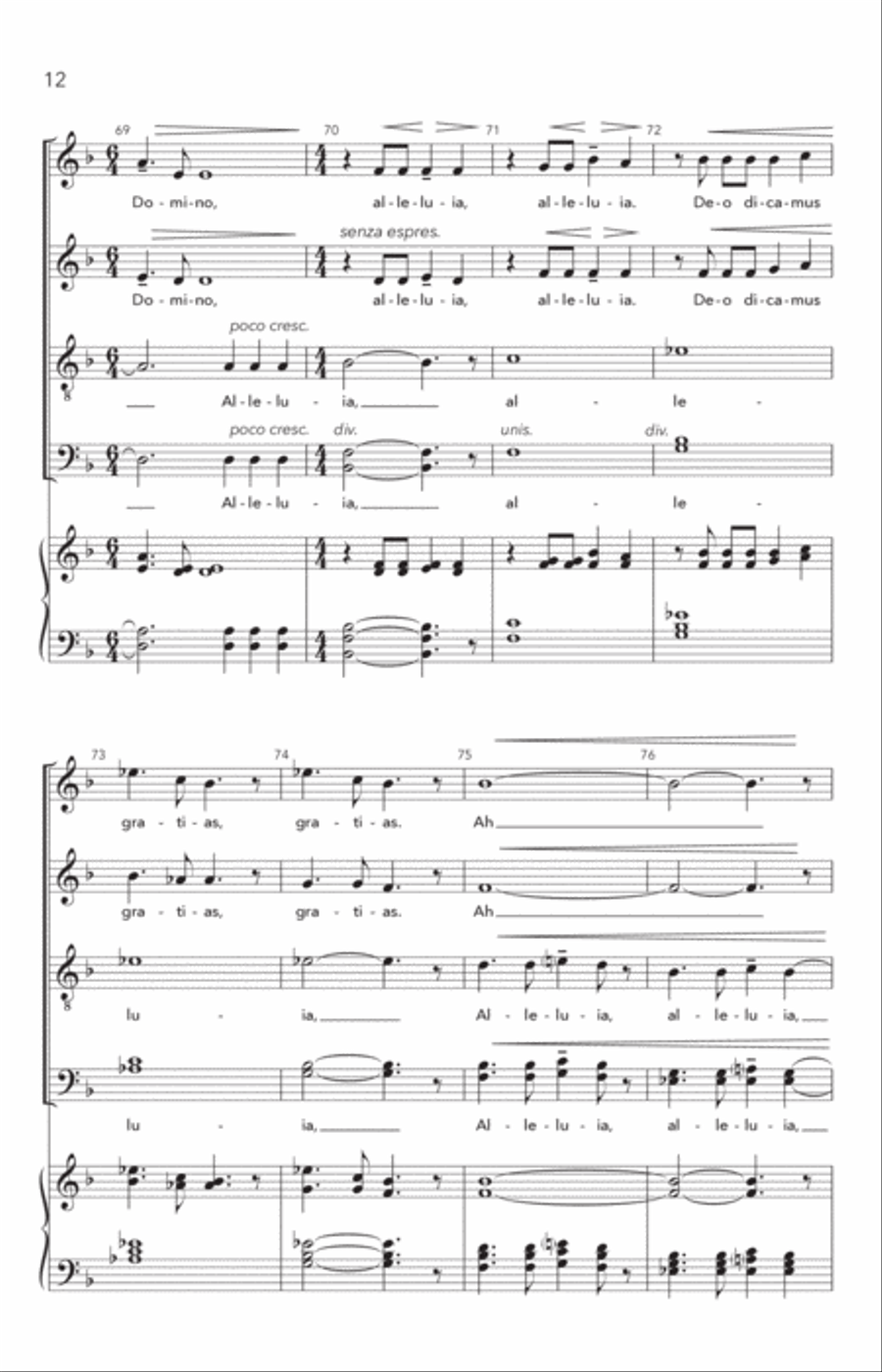Alleluia, Cantate Domino Alleluia, Cantate Domino Divisi scores gallery preview page 11