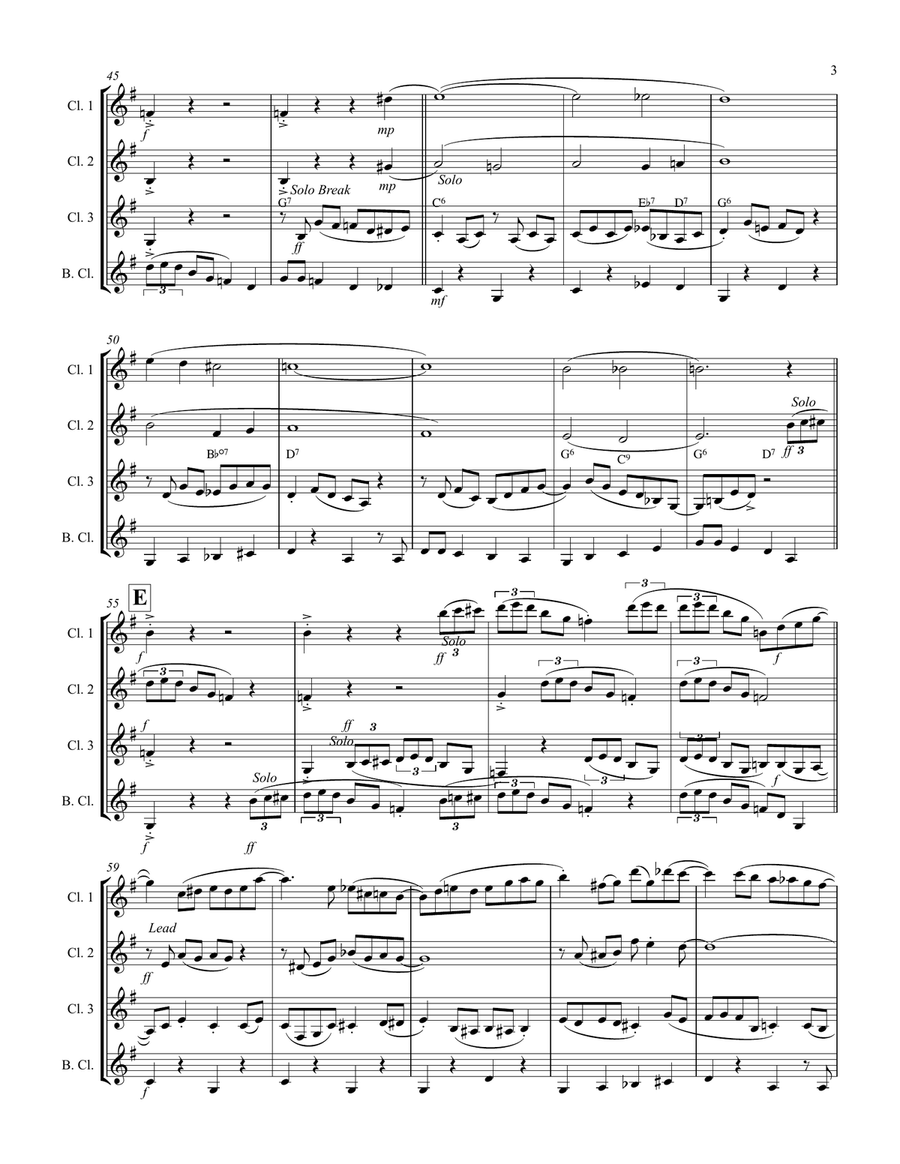 Royal Garden Blues (for Clarinet Quartet) Royal Garden Blues (for Clarinet Quartet) Clarinet Quartet scores gallery preview page 4