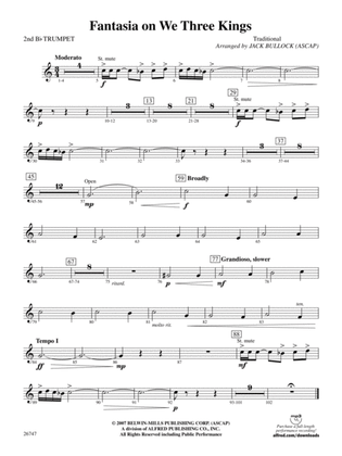 Fantasia on We Three Kings: 2nd B-flat Trumpet