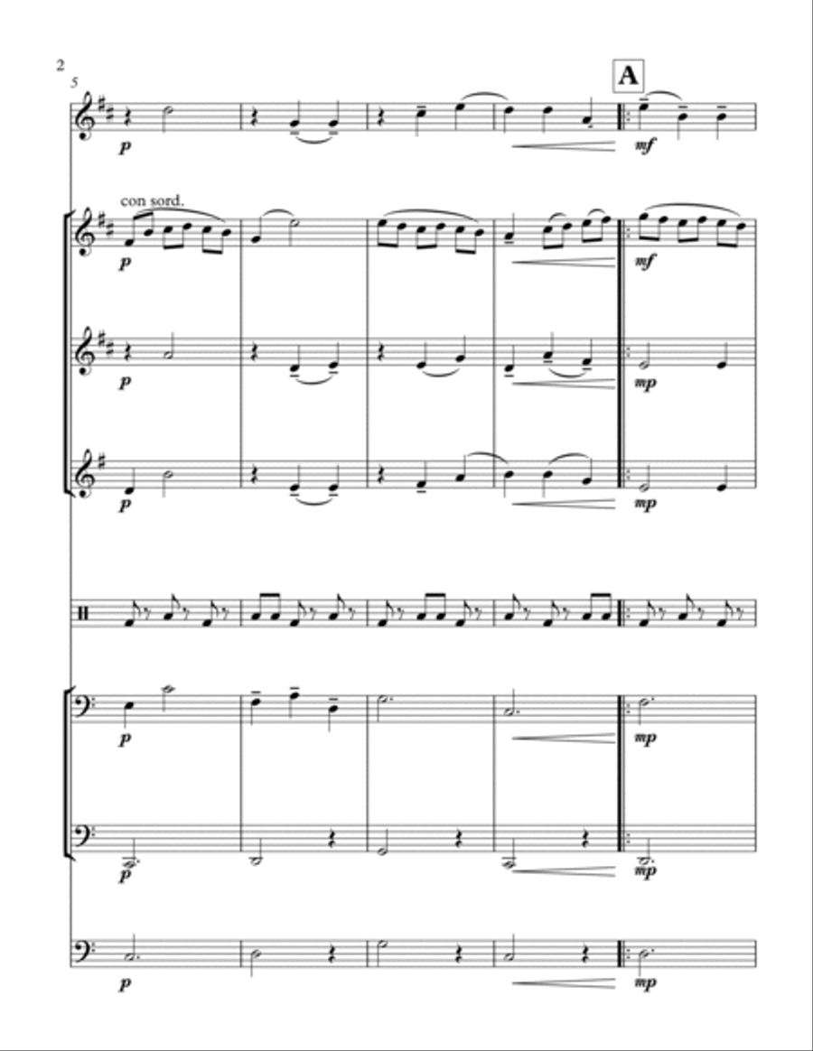 Another Day Of Sun Brass Ensemble scores gallery preview page 2