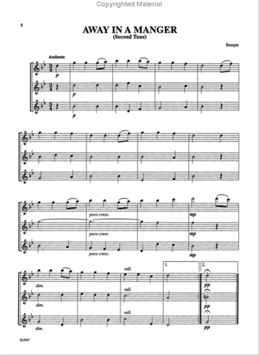 Christmas Trios For All (Flute, Piccolo) Small Ensemble scores gallery preview page 3