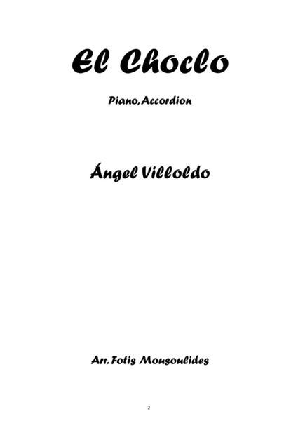 El Choclo for Accordion and Piano image number null