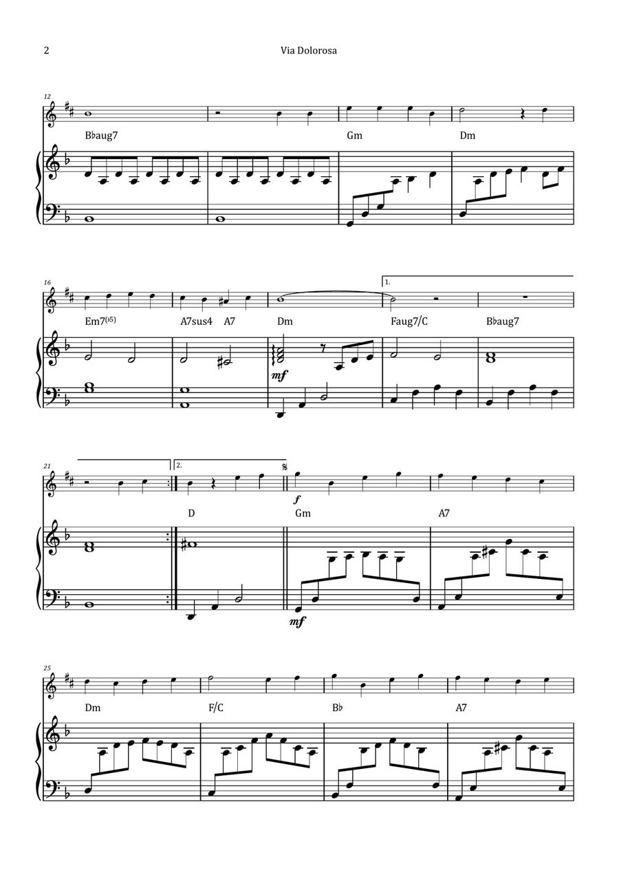 Via Dolorosa Chamber Music scores gallery preview page 2