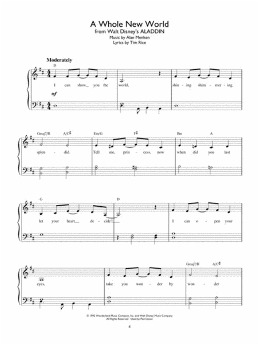 Disney Hits Easy Piano scores gallery preview page 3