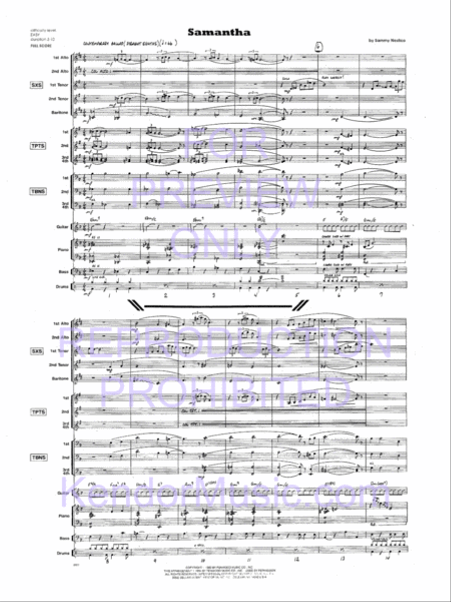 Samantha Jazz Ensemble scores gallery preview page 4