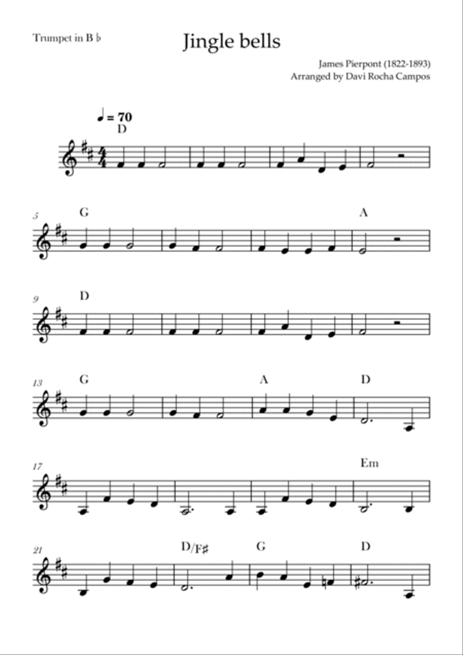 Jingle bells Brass Duet scores gallery preview page 4