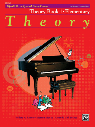 Book cover for Alfred's Basic Graded Piano Course, Theory