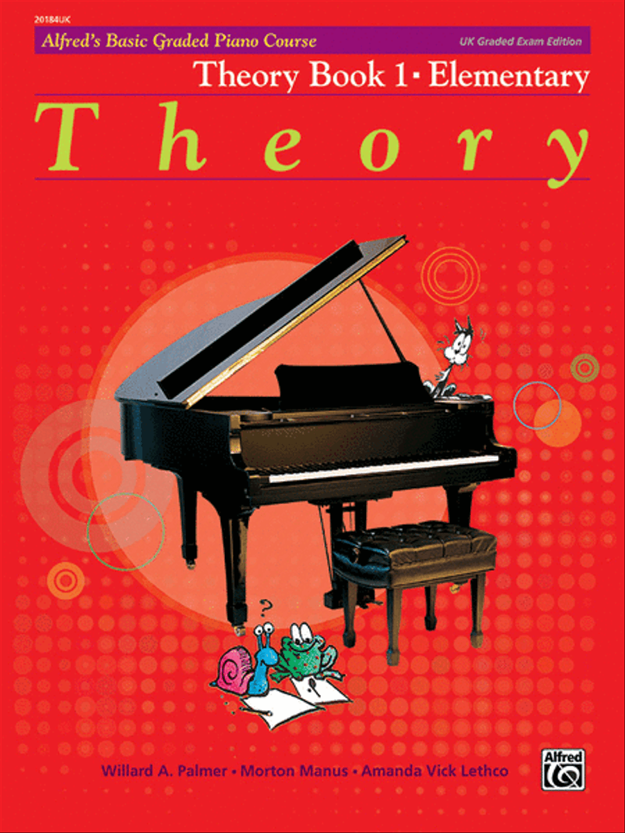 Book cover for Alfred's Basic Graded Piano Course, Theory