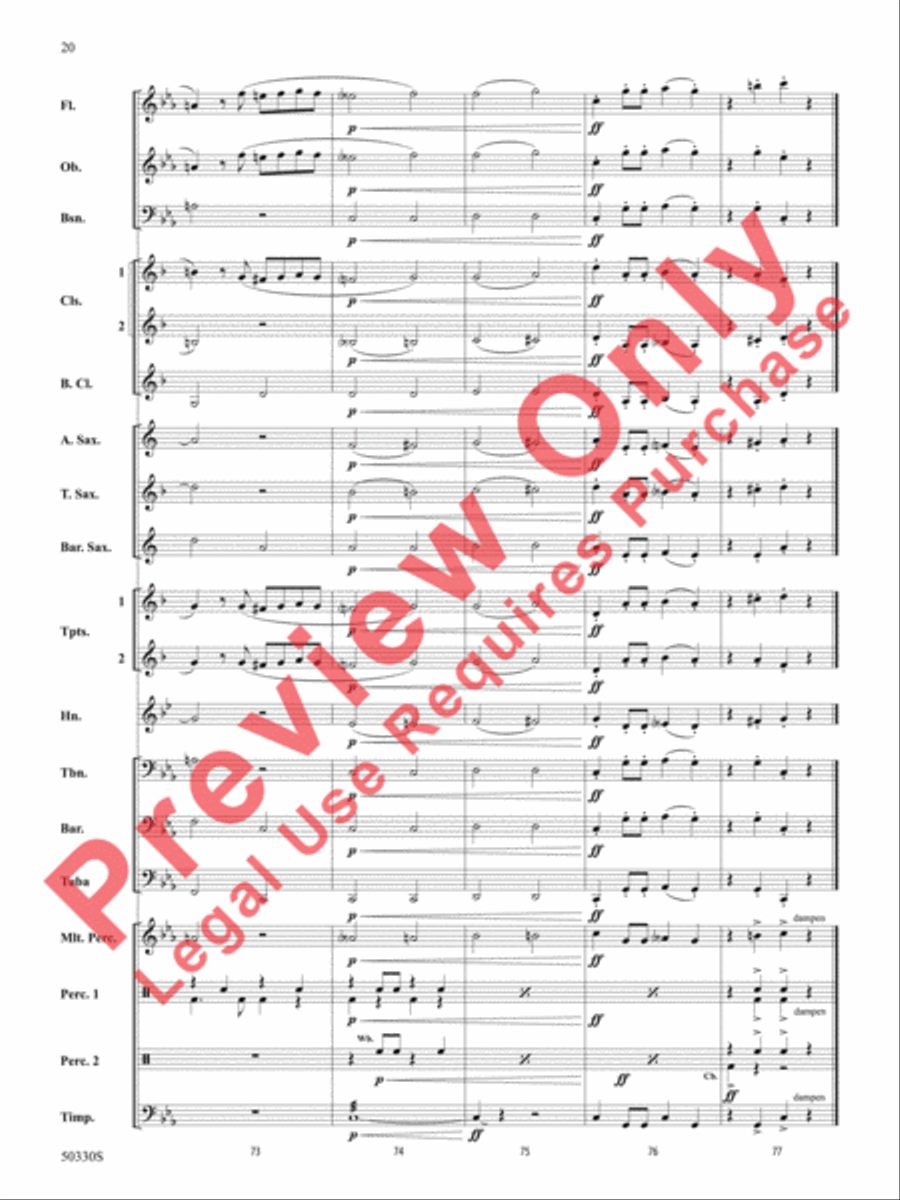 Zombie Rock Concert Band scores gallery preview page 21