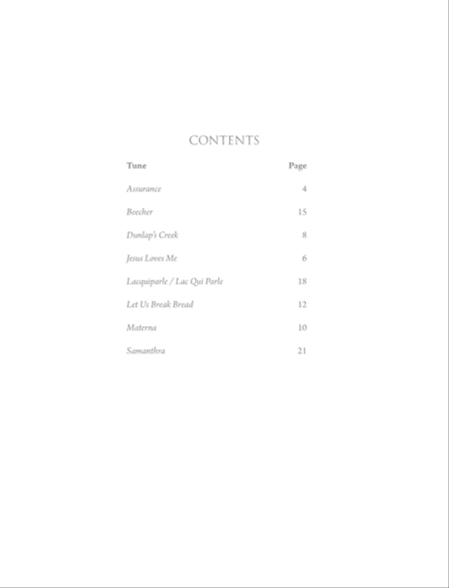 Eight Quiet Preludes on American Hymntunes Organ scores gallery preview page 2