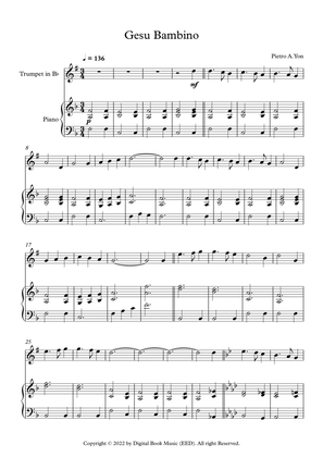 Gesu Bambino (The Infant Jesus) - Pietro A. Yon (Trumpet + Piano)