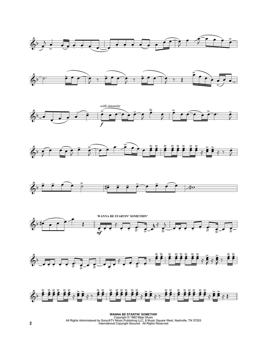 Michael Jackson Medley Violin Solo scores gallery preview page 2