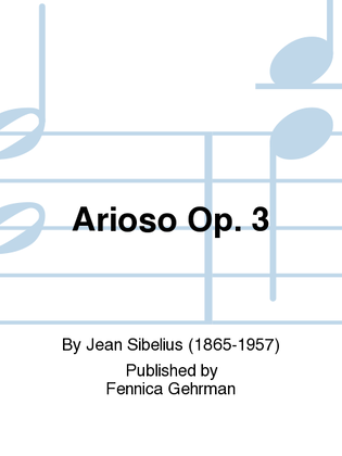 Book cover for Arioso Op. 3