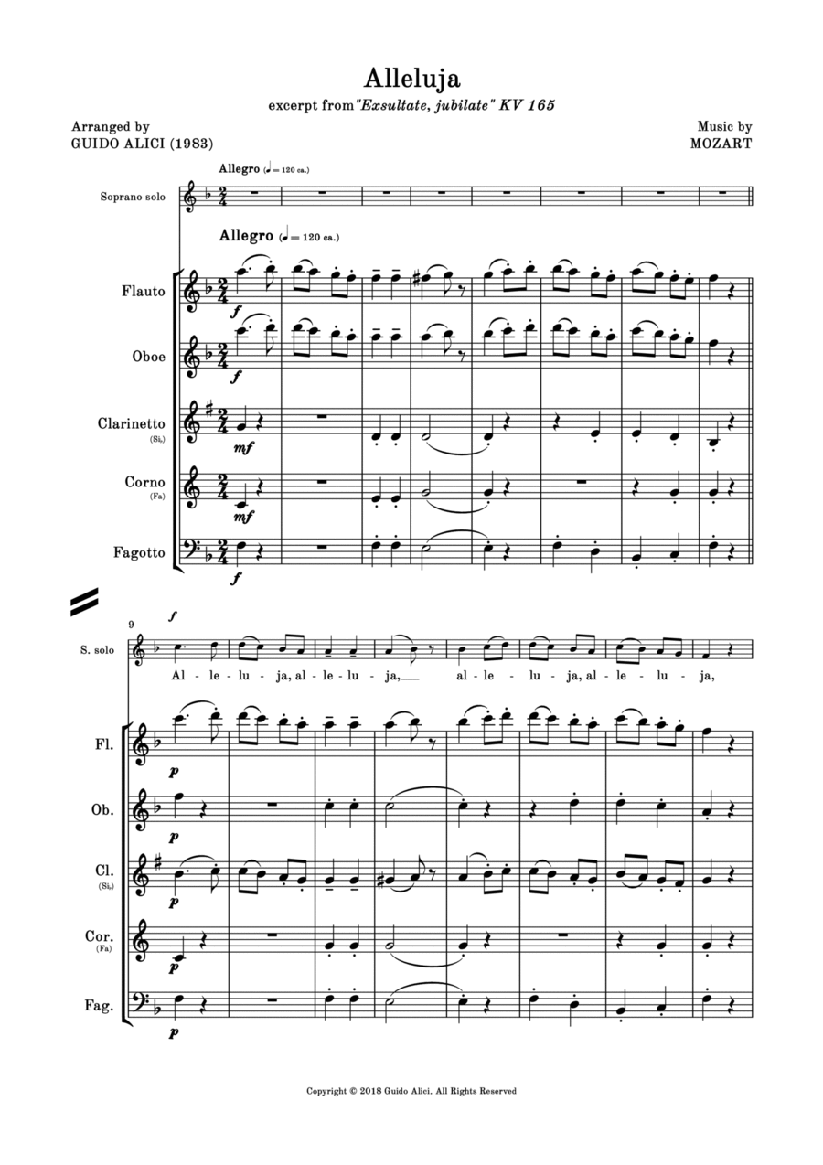 Alleluja by Mozart (excerpt from 