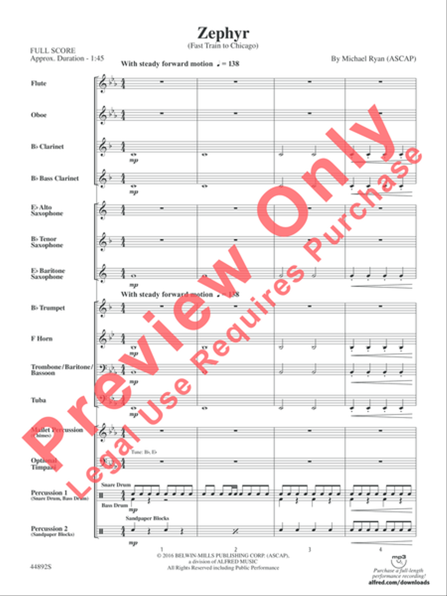 Zephyr Concert Band scores gallery preview page 3