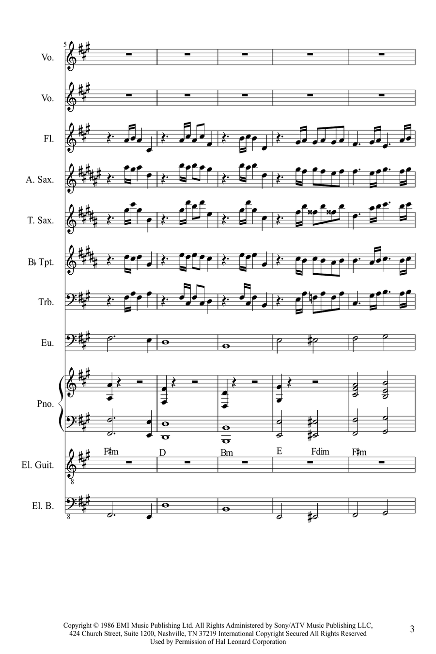 Final Countdown Large Ensemble scores gallery preview page 3