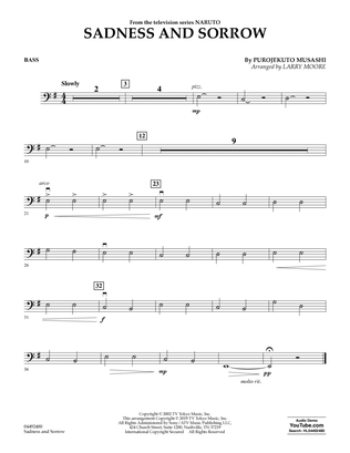 Book cover for Sadness And Sorrow (from Naruto) (arr. Larry Moore) - Bass