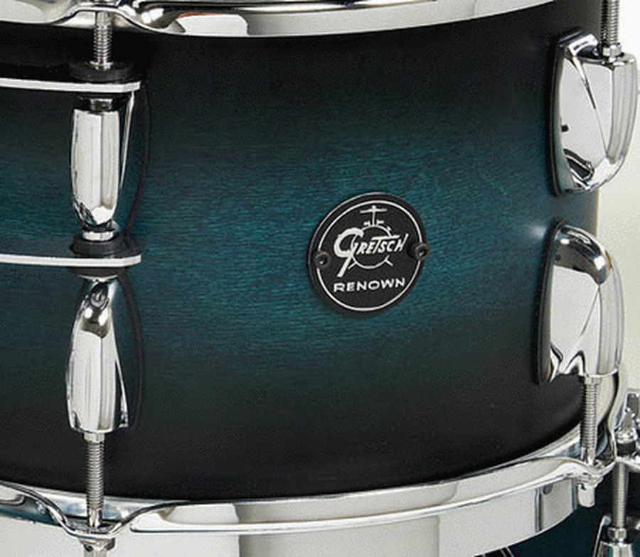 Renown Snare Drum – Satin Antique Blue Burst Finish