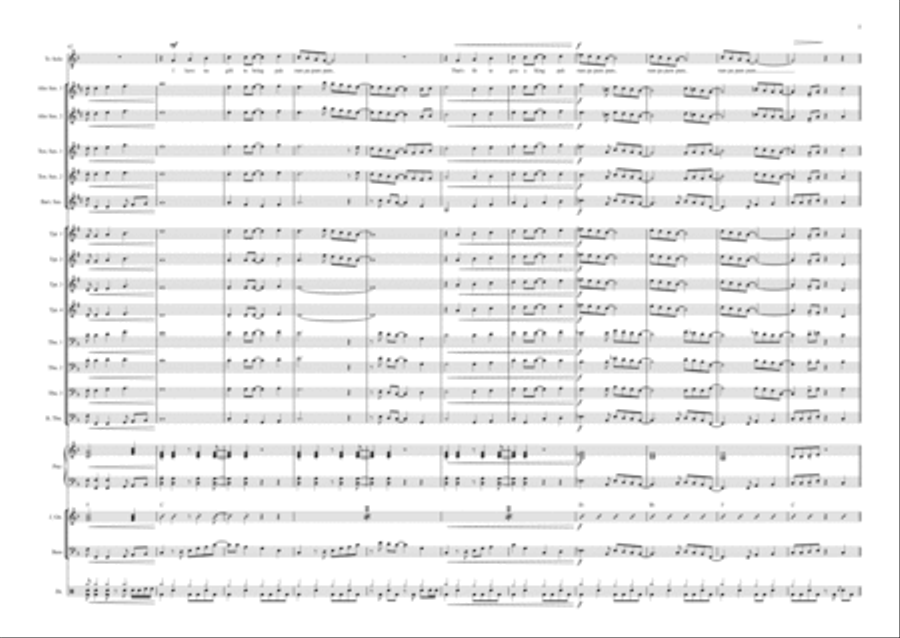 The Little Drummer Boy Jazz Ensemble scores gallery preview page 5