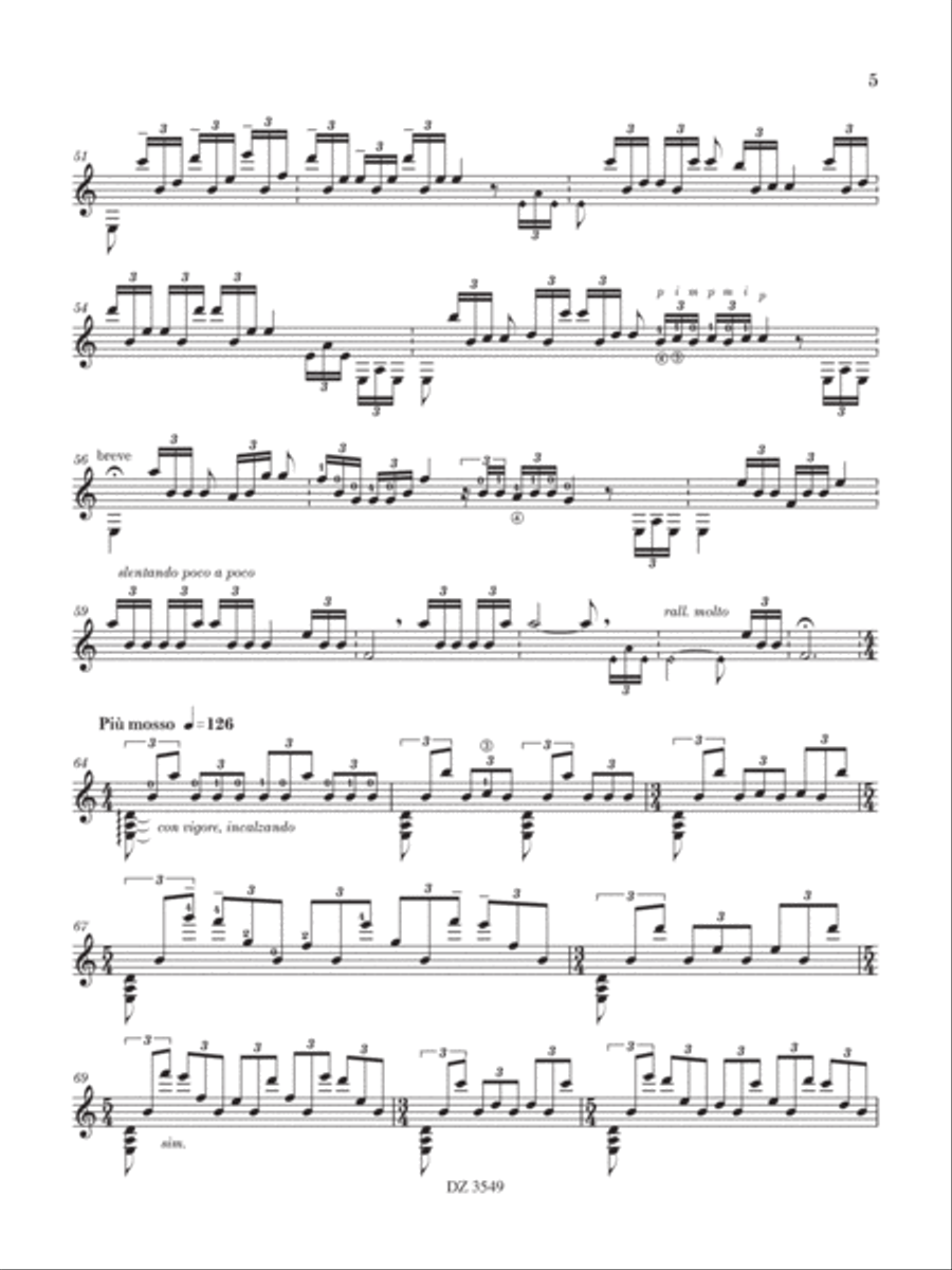 Tema con variazioni Tema con variazioni Classical Guitar scores gallery preview page 5