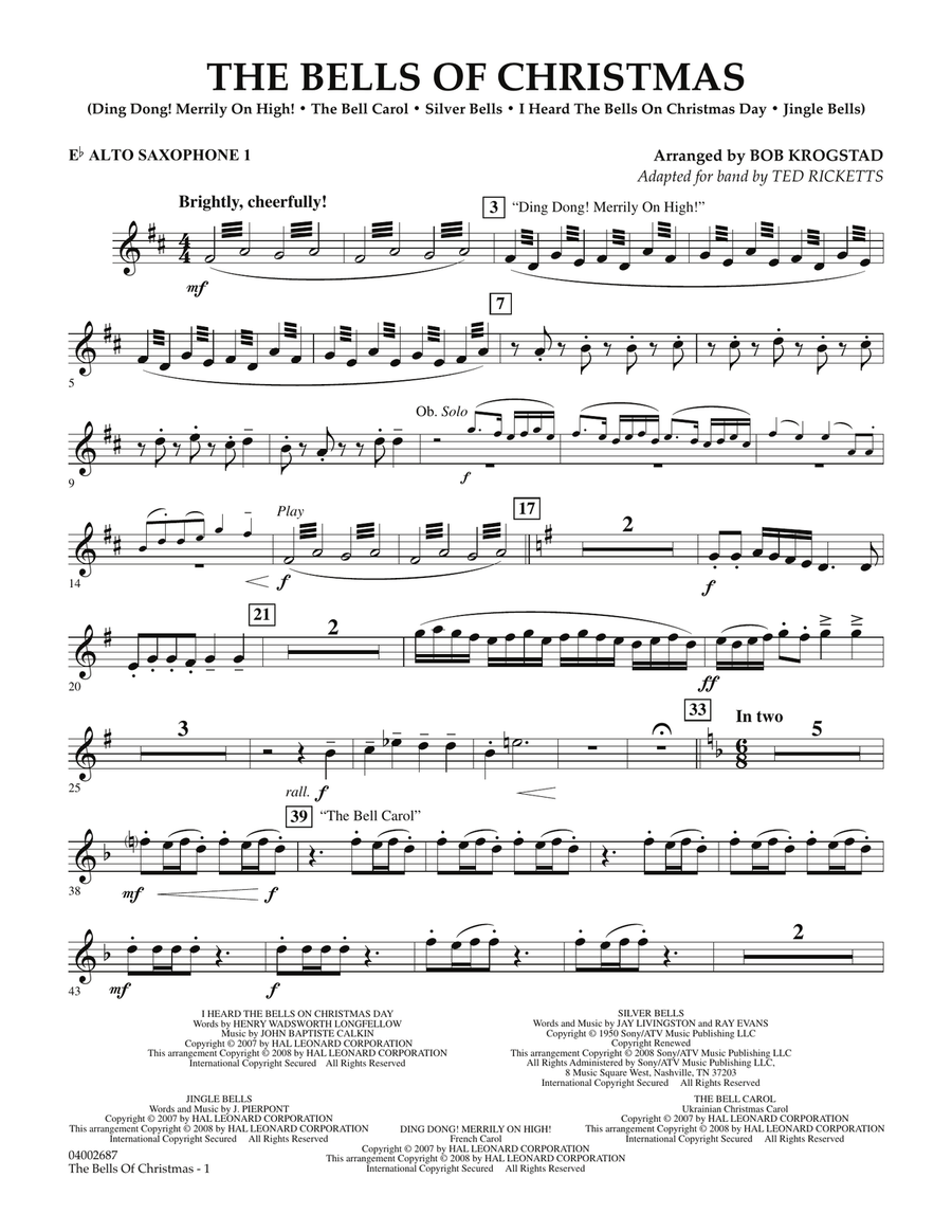 The Bells Of Christmas - Eb Alto Saxophone 1