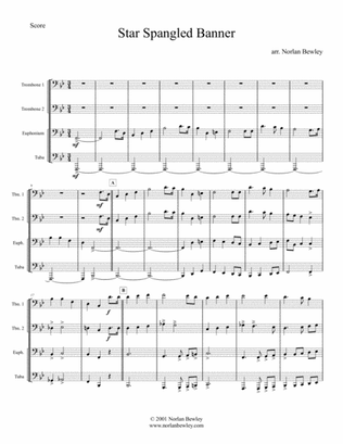 Star Spangled Banner - Low Brass Quartet