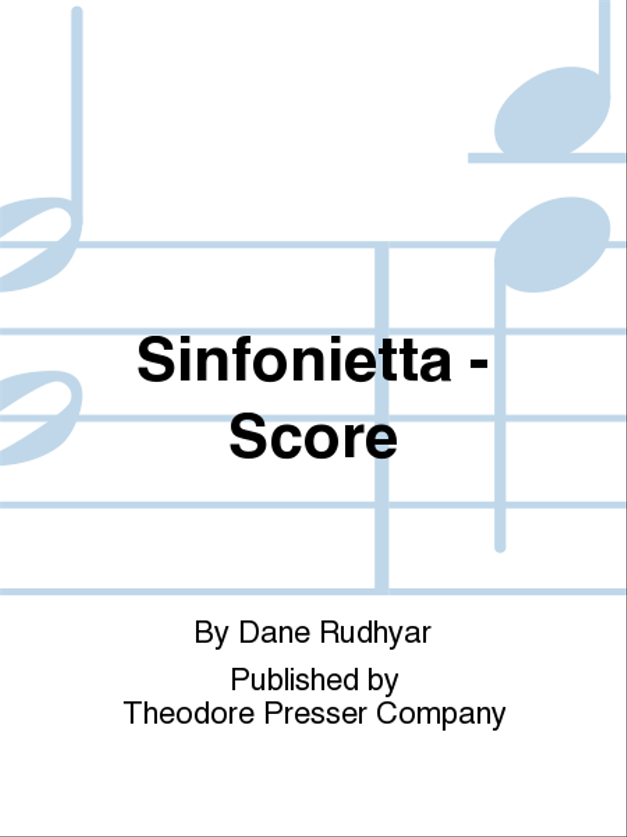 Sinfonietta - Score Sinfonietta - Score Orchestra scores gallery preview page 1