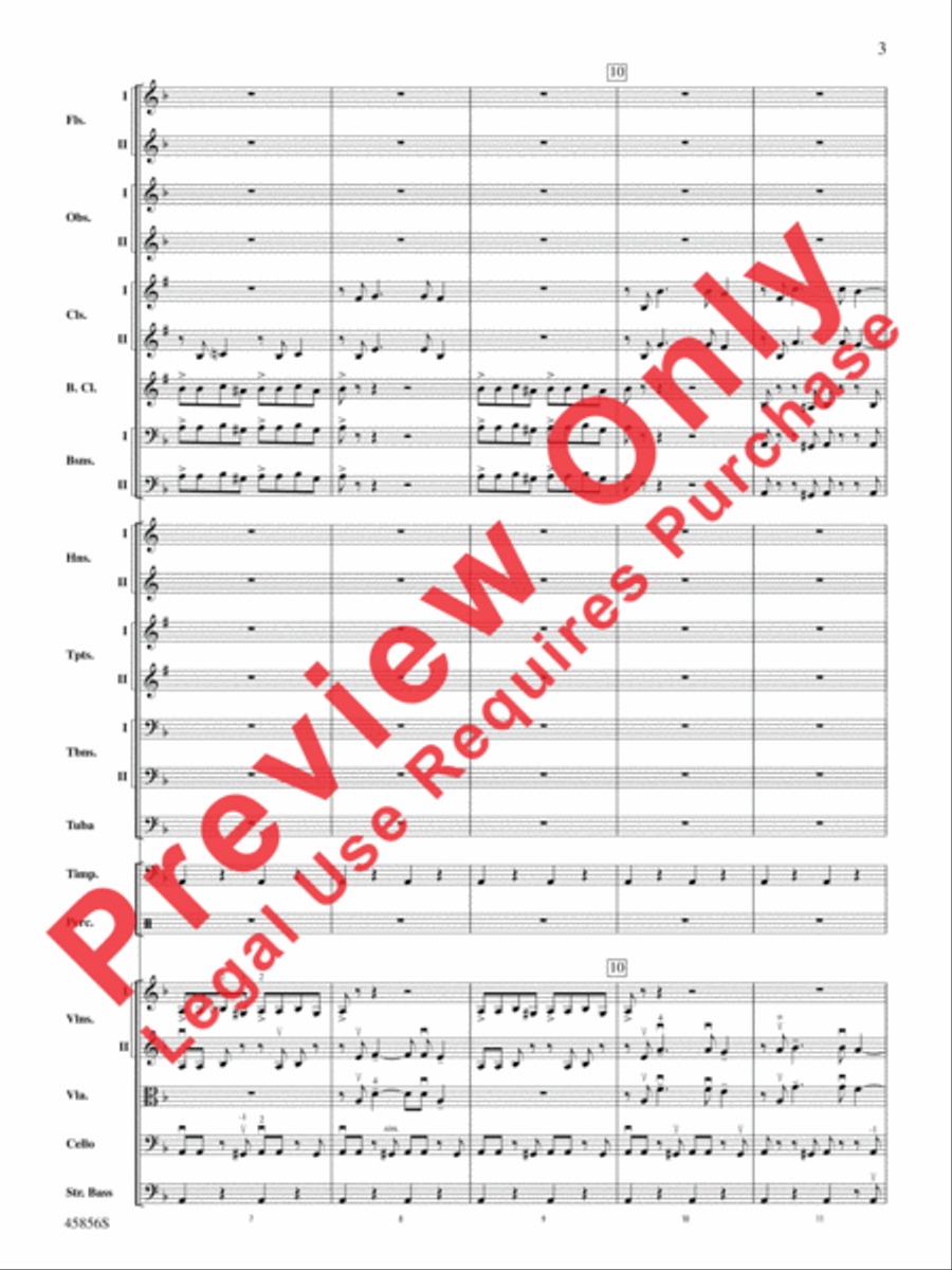 Academic Festival Overture, Op. 80 Full Orchestra scores gallery preview page 3