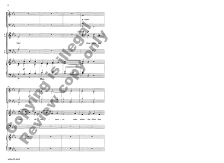 Around the World the Shout Resounds 4-Part scores gallery preview page 5