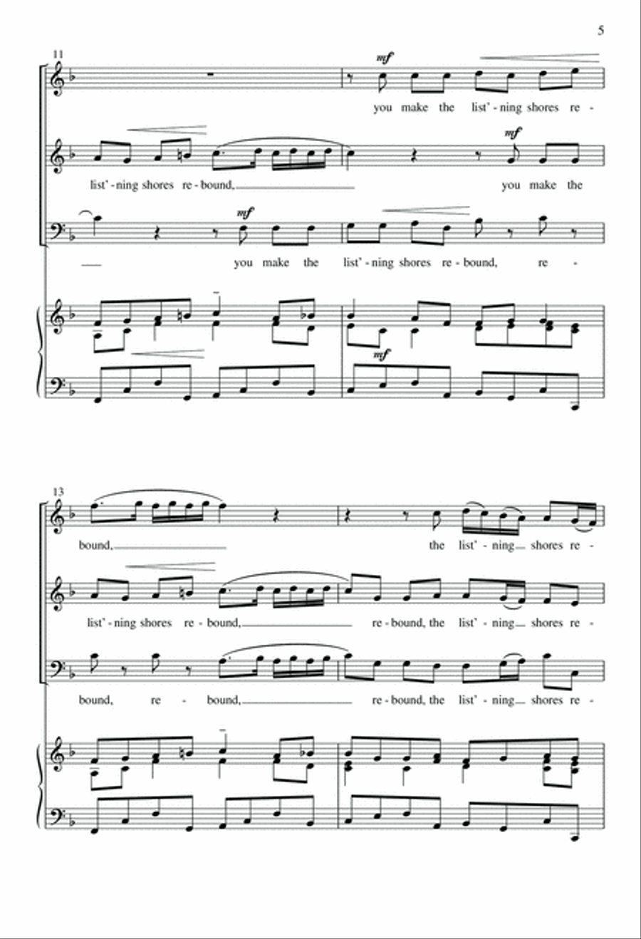 Sound the Trumpet 3-Part scores gallery preview page 5
