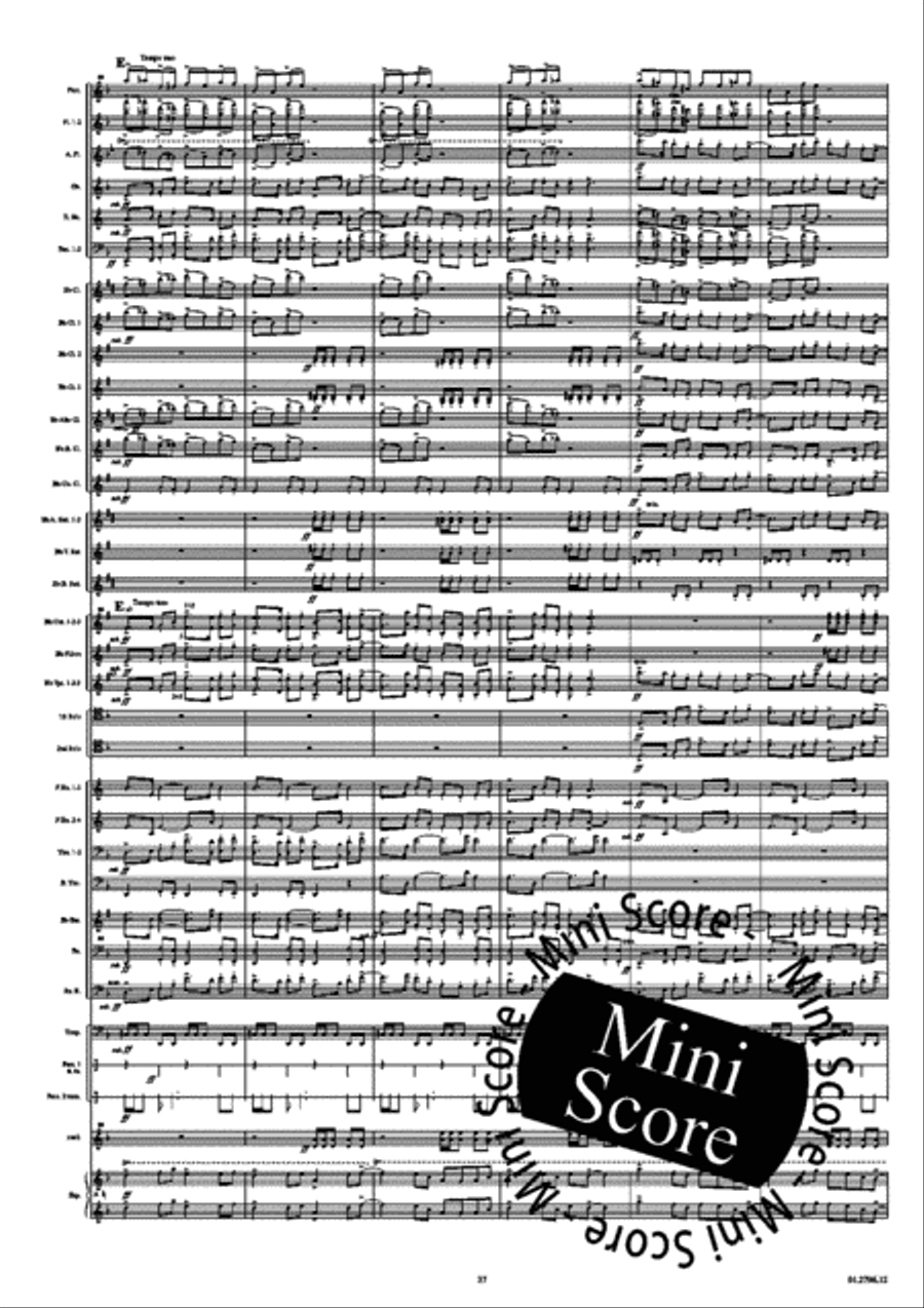 Rainforest Concerto Concert Band scores gallery preview page 43