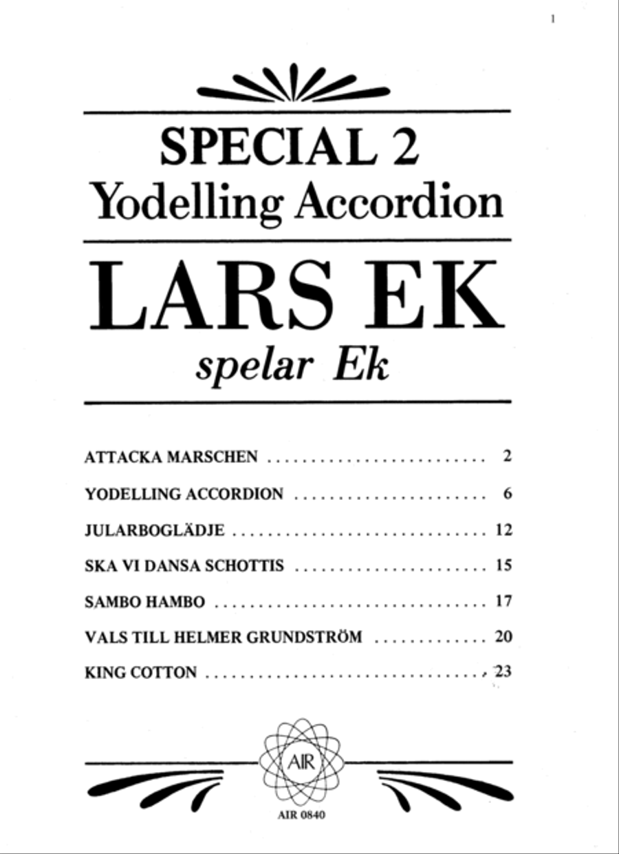 Lars Ek Special 2 Accordion scores gallery preview page 2