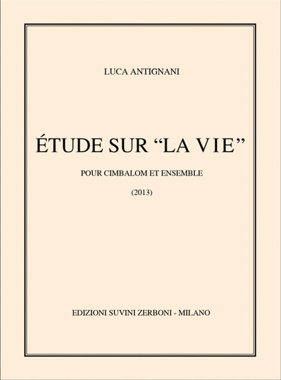 Etude Sur La Vie Clarinet scores gallery preview page 1