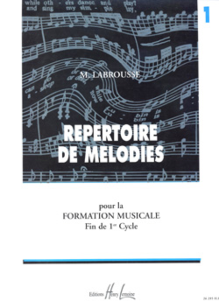 Repertoire De Melodies - Volume 1