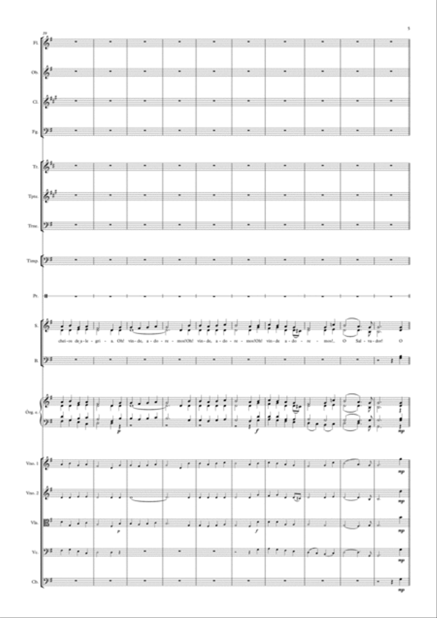 Adeste Fideles Full Orchestra scores gallery preview page 5