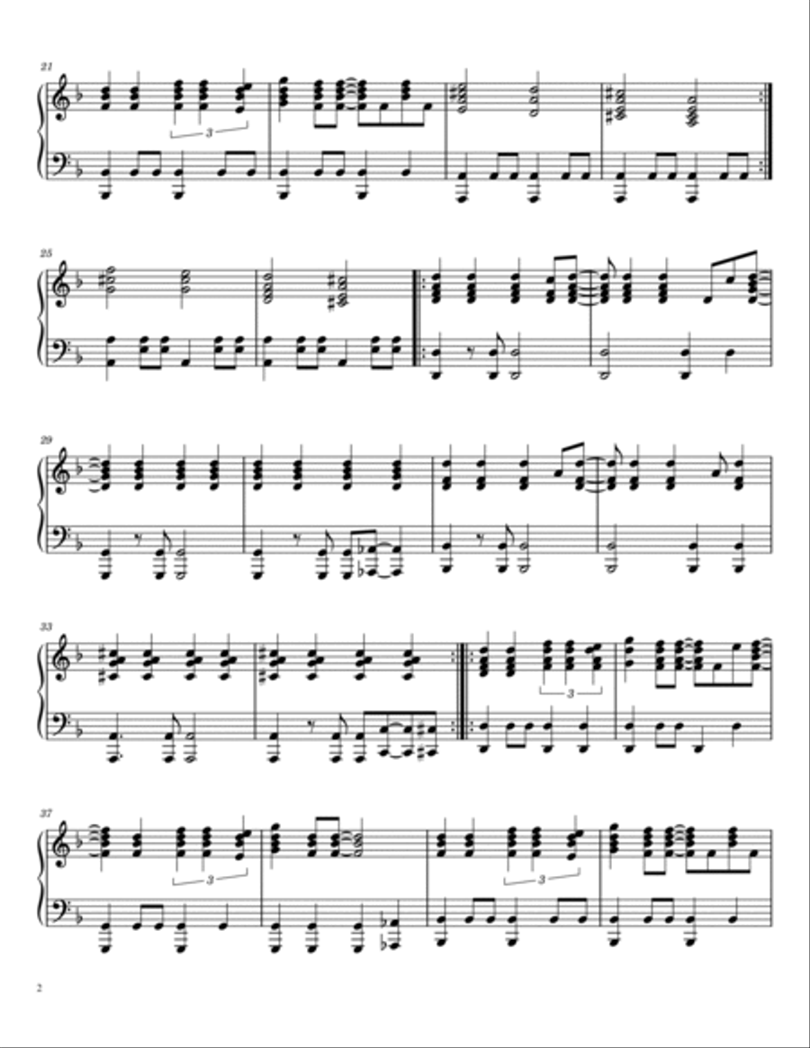 Back To Black Piano Solo scores gallery preview page 2