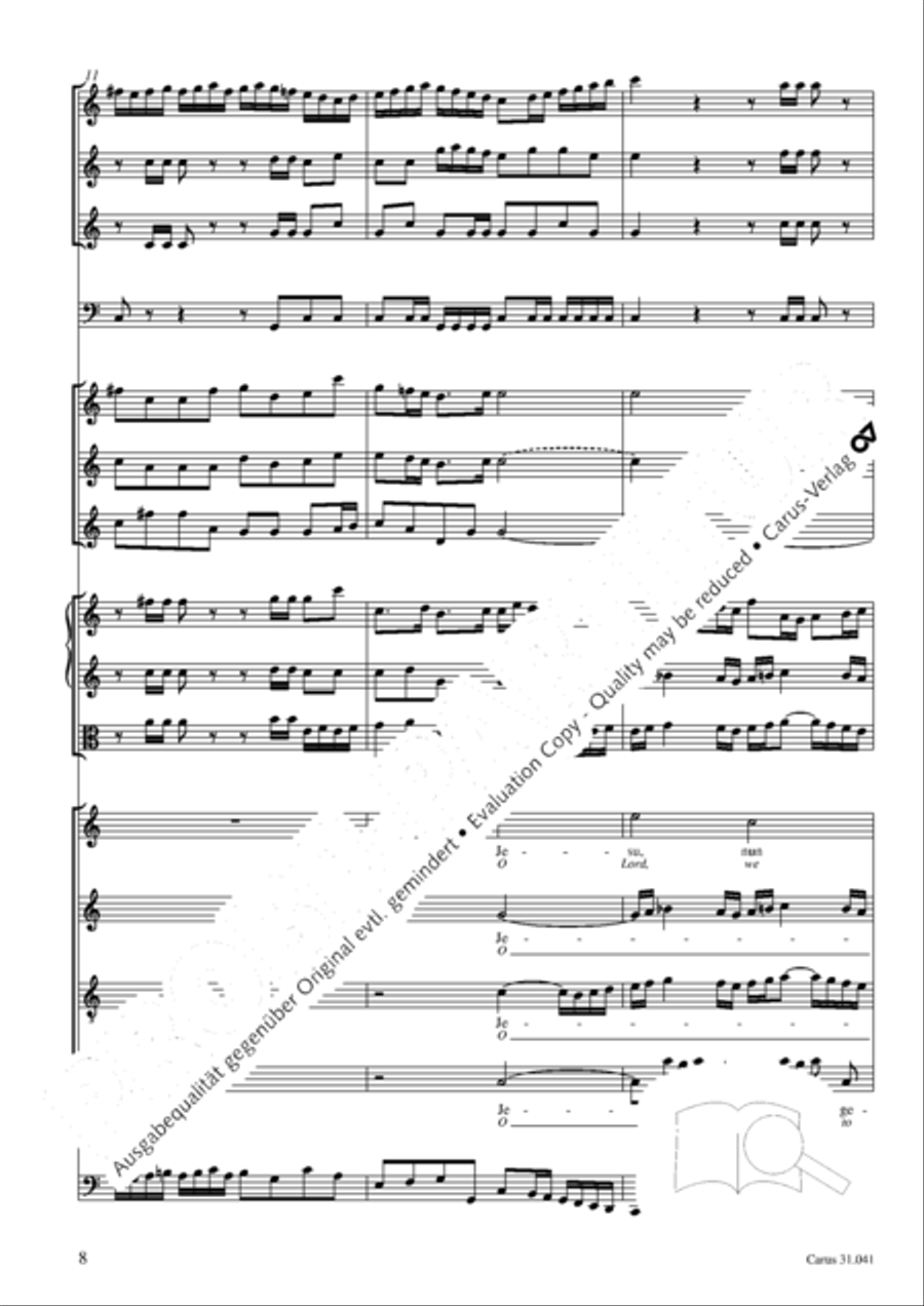 O Lord, we come to praise thee 4-Part scores gallery preview page 9