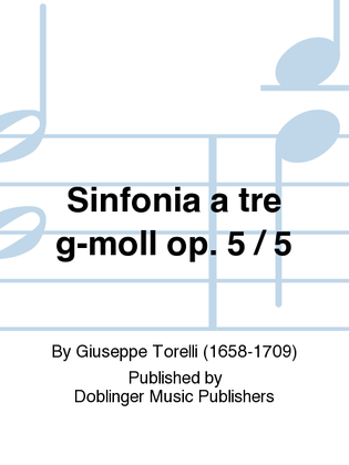 Sinfonia a tre g-moll op. 5 / 5