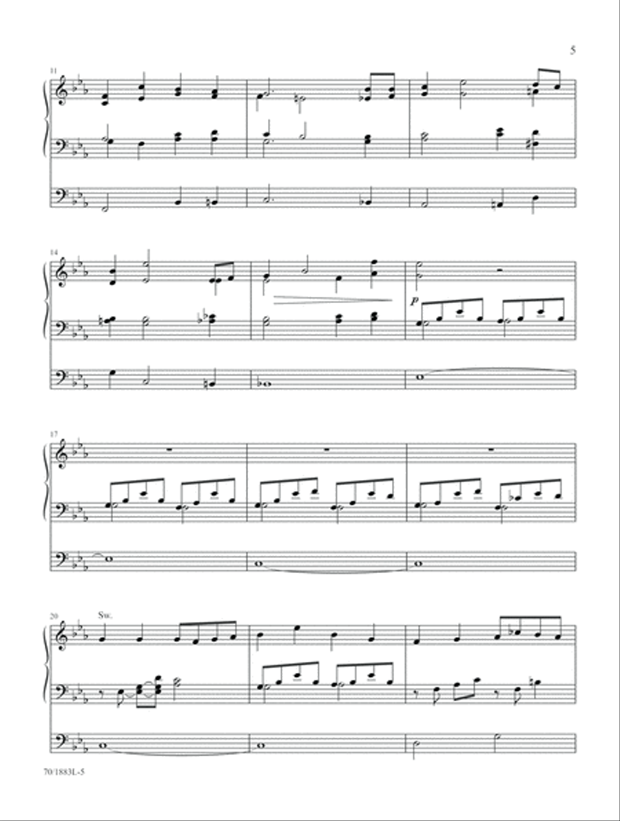 Jazz Hymns and Spiritual Songs Organ scores gallery preview page 5