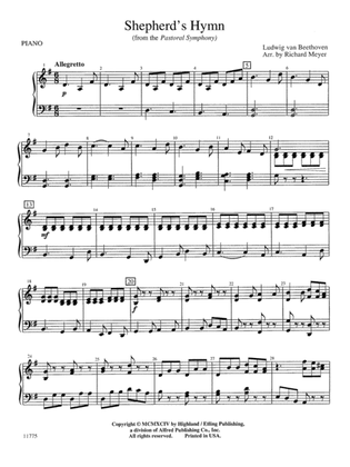 Shepherd's Hymn: Piano Accompaniment