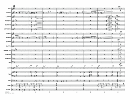 Only Trust Your Heart - Conductor Score (Full Score)