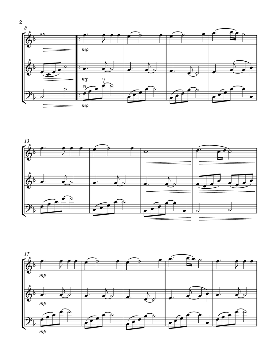 My Heart Will Go On (love Theme From 'titanic') String Trio scores gallery preview page 2