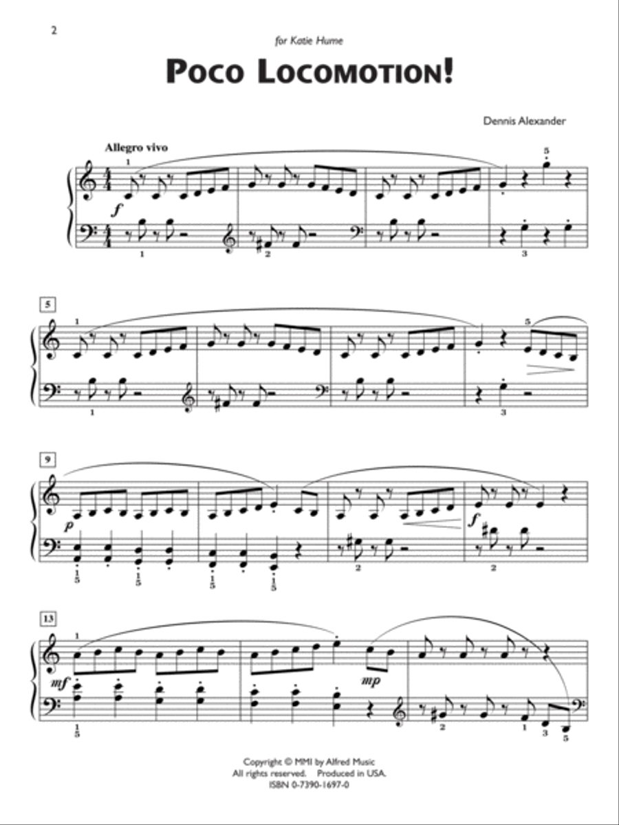 Poco Locomotion! Piano Solo scores gallery preview page 2