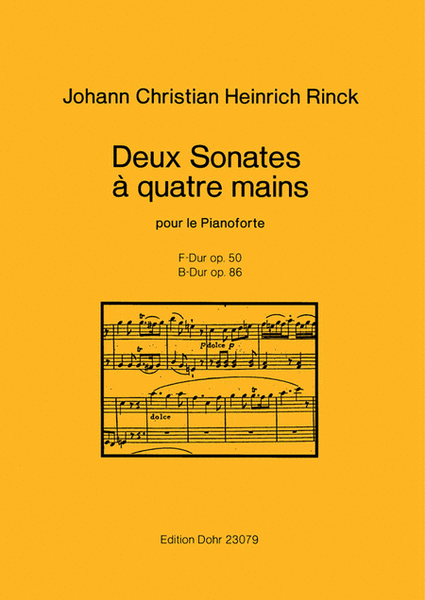 Deux Sonates pour Pianoforte à quatre mains op. 50 u. 86 -"d'un difficulté progressive"-