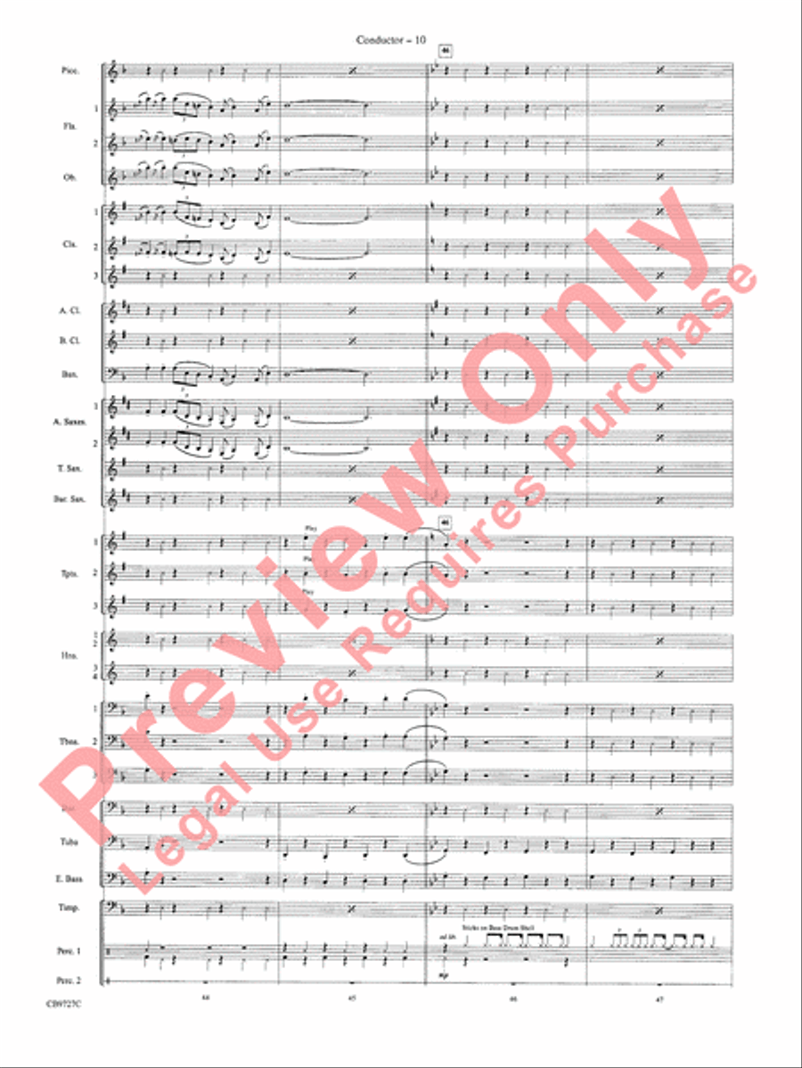 Dave Brubeck: It's About Time Concert Band scores gallery preview page 13