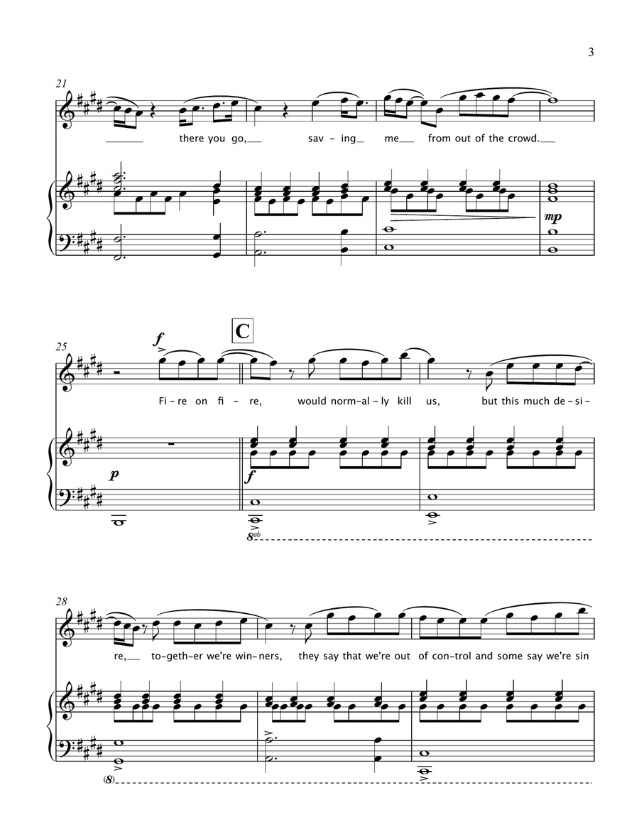 Fire On Fire Flute Solo scores gallery preview page 5
