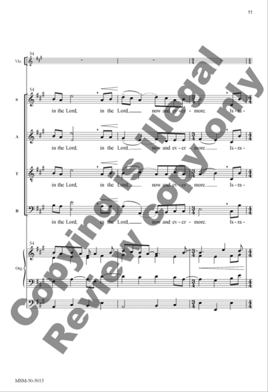 Lord, My Heart Is Not Proud (Choral Score) image number null