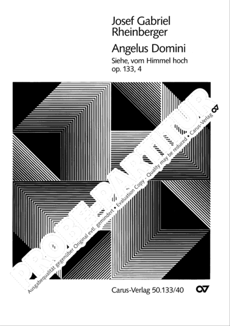 Angelus Domini (Siehe, vom Himmel hoch) Choir scores gallery preview page 2