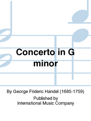 Book cover for Concerto In G Minor